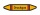 Rohrleitungskennzeichnung Aufkleber Etikett Druckgas DIN 2403 Brennbare Gase - 75 x 15 mm / 10 Stück