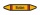 Rohrleitungskennzeichnung Aufkleber Etikett Butan DIN 2403 Brennbare Gase - 300 x 60 mm / 1000 Stück