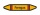 Rohrleitungskennzeichnung Aufkleber Etikett Ferngas DIN 2403 Brennbare Gase - 300 x 60 mm / 1000 Stück