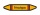 Rohrleitungskennzeichnung Aufkleber Etikett Frischgas DIN 2403 Brennbare Gase - 300 x 60 mm / 1000 Stück