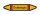 Rohrleitungskennzeichnung Aufkleber Etikett Grubengas DIN 2403 Brennbare Gase - 75 x 15 mm / 10 Stück