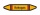 Rohrleitungskennzeichnung Aufkleber Etikett Koksgas DIN 2403 Brennbare Gase - 300 x 60 mm / 1000 Stück