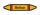 Rohrleitungskennzeichnung Aufkleber Etikett Methan DIN 2403 Brennbare Gase - 75 x 15 mm / 10 Stück