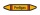 Rohrleitungskennzeichnung Aufkleber Etikett Preßgas DIN 2403 Brennbare Gase - 75 x 15 mm / 10 Stück