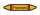 Rohrleitungskennzeichnung Aufkleber Etikett Propangas DIN 2403 Brennbare Gase - 75 x 15 mm / 10 Stück