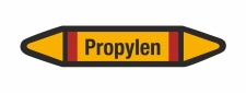 Rohrleitungskennzeichnung Aufkleber Etikett Propylen DIN...