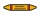 Rohrleitungskennzeichnung Aufkleber Schwefelwasserstoff DIN 2403 Brennbare Gase - 75 x 15 mm / 10 Stück