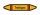 Rohrleitungskennzeichnung Aufkleber Etikett Treibgas DIN 2403 Brennbare Gase - 75 x 15 mm / 10 Stück