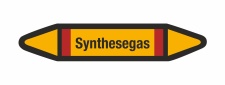 Rohrleitungskennzeichnung Aufkleber Etikett Synthesegas DIN 2403 Brennbare Gase