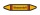 Rohrleitungskennzeichnung Aufkleber Etikett Wasserstoff DIN 2403 Brennbare Gase - 75 x 15 mm / 10 Stück