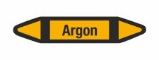 Rohrleitungskennzeichnung Aufkleber Etikett Argon DIN...