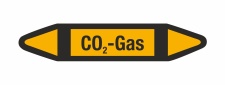Rohrleitungskennzeichnung Aufkleber CO2 Gas DIN 2403...