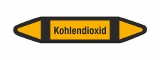 Rohrleitungskennzeichnung Aufkleber Kohlendioxid DIN 2403...
