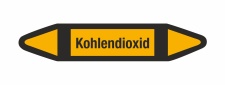 Rohrleitungskennzeichnung Aufkleber Kohlendioxid DIN 2403...