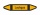 Rohrleitungskennzeichnung Aufkleber Lachgas DIN 2403 Nichtbrennbare Gase - 75 x 15 mm / 10 Stück