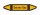 Rohrleitungskennzeichnung Aufkleber Saures Gas DIN 2403 Nichtbrennbare Gase - 75 x 15 mm / 10 Stück