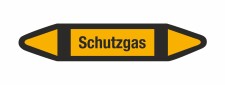 Rohrleitungskennzeichnung Aufkleber Schutzgas DIN 2403...