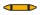 Rohrleitungskennzeichnung Aufkleber Etikett Blanko DIN 2403 Nichtbrennbare Gase - 75 x 15 mm / 10 Stück