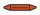 Rohrleitungskennzeichnung Aufkleber Etikett Abwasser sauer DIN 2403 Säuren - 125 x 25 mm / 10 Stück