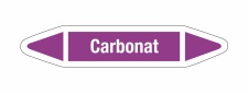 Rohrleitungskennzeichnung Aufkleber Etikett Carbonat DIN 2403 Laugen