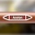 Rohrleitungskennzeichnung Aufkleber Aceton DIN 2403 Brennbare Flüssigkeiten - 75 x 15 mm / 10 Stück