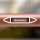 Rohrleitungskennzeichnung Aufkleber Etikett Abschlamm DIN 2403 - 75 x 15 mm / 10 Stück