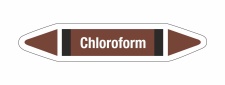 Rohrleitungskennzeichnung Aufkleber Etikett Chloroform DIN 2403