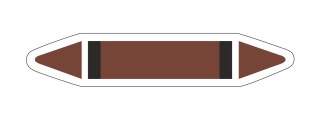 Rohrleitungskennzeichnung Aufkleber Blanko DIN 2403 Nichtbrennbare Fl&uuml;ssigkeiten