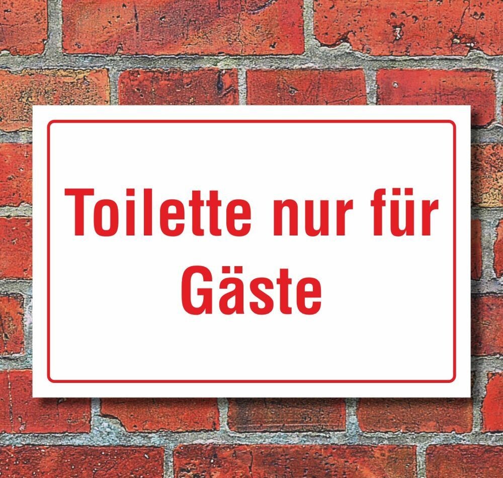 WC Schild „Nur Toilettenpapier“ – Alu-Verbund Produktbild-Vorschau 5