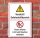 Schild Gefahrstoffbereich Feuer Licht Rauchen verboten 3 mm Alu-Verbund