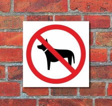 Schild Hunde verboten Türschild Hinweisschild 200 x...