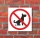 Schild Kein Hundeklo Hundehaufen Kot Türschild Hinweisschild 200 x 200 mm
