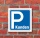 Schild Parkplatz Kunden Hinweisschild Parkplatzschild 200 x 200 mm