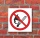 Schild Feuer offenes Licht und Rauchen verboten Verbotsschild 200 x 200 mm