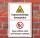 Schild Explosive Atmosphäre Feuer Licht Rauchen verboten 3 mm Alu-Verbund 450 x 300 mm