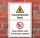 Schild Feuergefährliche Stoffe Feuer Licht Rauchen verboten 3 mm Alu-Verbund 300 x 200 mm