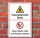 Schild Feuergefährliche Stoffe Feuer Licht Rauchen verboten 3 mm Alu-Verbund 600 x 400 mm