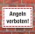 Schild Angeln verboten Hinweisschild 3 mm Alu-Verbund 600 x 400 mm