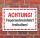 Schild Achtung Feuerwehreinfahrt freihalten Hinweisschild 3 mm Alu-Verbund 450 x 300 mm