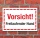 Schild Vorsicht freilaufender Hund Hinweisschild 3 mm Alu-Verbund 450 x 300 mm