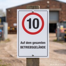 Das Bild zeigt ein Schild, das eine...