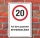 Schild Auf dem gesamten Betriebsgel&auml;nde 20 km/h Hinweisschild 3 mm Alu-Verbund