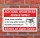 Schild Weidetiere Abstand halten Gefahrschild Hinweisschild 3 mm Alu-Verbund 450 x 300