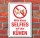 Schild Bitte keine Selfies mit den Kühen Hinweisschild 3 mm Alu-Verbund 450 x 300