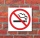 Schild Rauchen verboten Zigarette Vape T&uuml;rschild Hinweisschild 400 x 400 mm