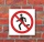 Schild Laufen verboten Verbotsschild Hinweisschild 400 x 400 mm