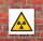 Schild Warnung vor Radioaktive Stoffen Warnschild 400 x 400 mm