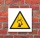 Schild Warnung vor herabfallenden Gegenst&auml;nden Warnschild 400 x 400 mm