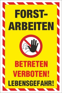 PVC Banner Plane Palettenbanner Europalette Baumfällung Forstarbeiten - Motiv 6