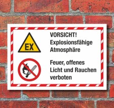 Kombischild Explosionsfähige Atmosphäre Feuer...